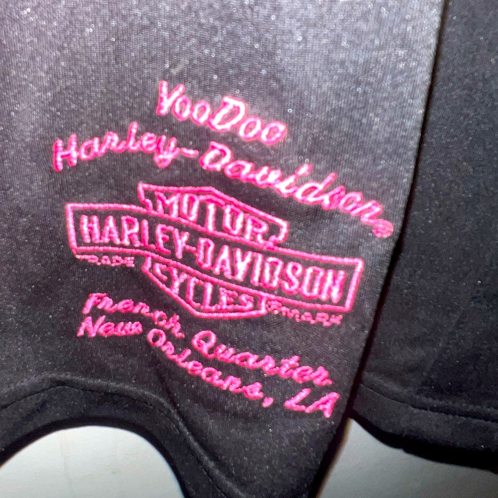 Harley-Davidson Black & Pink Shirt , Size XXL - Picture 3 of 3